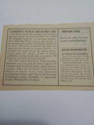 24 Şubat 1995-Orijinal Takvim Yaprağı-Doğum Günü-Söz,Nişan,Nikâh,Düğün ve Önemli Günler Hediyesi-Fatih Hak ve Hizmet Vakfı-Ayet/Hadis(Tirmizi:11)-Tarihte Sürat Rekorları-Sözün Özü-53 Milyon Bahşiş