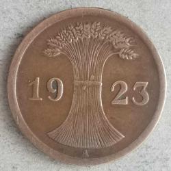 ALMANYA  1923 A   2 RENTENPFENNİG