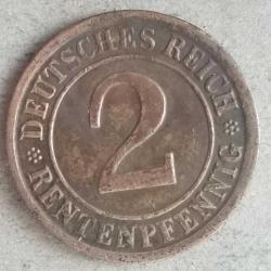 ALMANYA  1923 G   2 RENTENPFENNİG