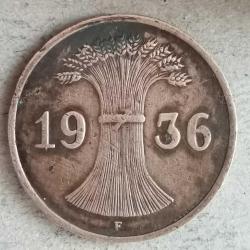 ALMANYA  1936 F   1 REICHSPFENNİG