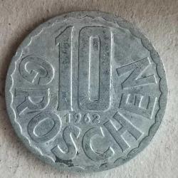 AVUSTURYA  1962  10  GROSCHEN