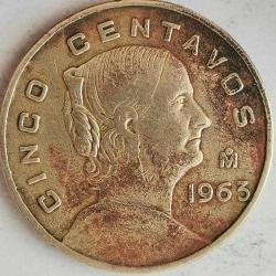 LOT.9 » MEKSİKA  1963   5 CENTAVOS