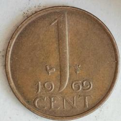 HOLLANDA  1969   1  CENT