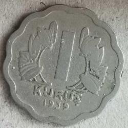 TÜRKİYE  1939   1   KURUŞ