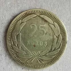 TÜRKİYE  1949    25   KURUŞ