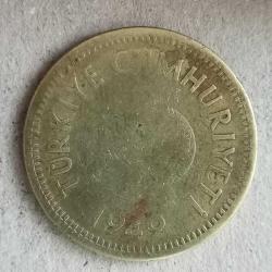 TÜRKİYE  1949    25   KURUŞ