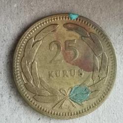 TÜRKİYE  1955    25   KURUŞ