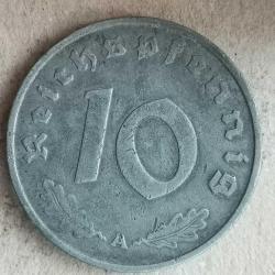 NAZİ ALMANYASI  1943 A  10 PFENNIG