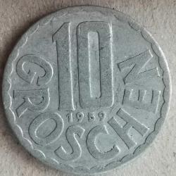 AVUSTURYA  1959  10  GROSCHEN