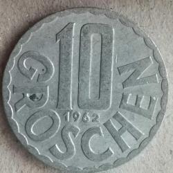 AVUSTURYA  1962  10 GROSCHEN