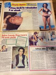 HAFTA SONU GAZETESİ DOĞUM GÜNÜ HEDİYESİ  ( Turkish Newspaper ) - 6 EKİM 1978 -TAM TAKIM 12 SAYFADIR -Emel Sayın-Selçuk Aslan-Metin Ayvalı-Rüçhan Çamay-Mehlika Kenter-Tali Aktaş-Bahar Erdeniz-Neco-Tayyar Yıldız-Kamuran Akkor-Yıldız Kenter-Muhsin Ertuğrul-Gülriz Sururi-Fatma Girik-İlhan İrem-Yılmaz Dedeoğlu-Sezen Aksu-Ağa Han-Begüm-Ana ve çocuk fotoğraflarında isim görünmüyor-Ruhan Deniz-Peri Han-Cüneyt Arkın-Kadir İnanır-İki sevgili burada buluşuyor-İşte Emel Sayın’ın aşk yuvası-Köşe kapmaca oynayan çocuklar gibi-Burası yatak odası-Abla kardeşi birbirine düşüren dedikodu-Uğursuz film-Ben servetimi hosteslikten yaptım-Bahar’ın sonbaharı-48 saat süren kuduz korkusu-Pişmaniye üzerine turşu suyu-Ya oğlu olsaydı?-Kahkaha bilmecesi-Haber Yorum Fısıltı-Bir tenis maçı ve iki ayaklı kupa-Taze ihtiyar ile ihtiyar taze-Baştan başa Anadolu-Eli çabuk hırsızın marifeti-Son ümit Başkan Kotil’de-Kraliçeler de amigoluk yapar-Kadın dediğin biblo’dur-Fatma Girik’in rahminden 4 ur alındı-Asker kaçağı İlhan