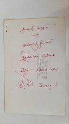 NEBAHAT ÇEHRE'NİN ORİJİNAL 3'LÜ FOTOĞRAF SETİ - 18 x 12 cm EBADINDA - NEBAHAT ÇEHRE,  DEMİR KARAHAN, YUSUF SEZGİN, AHMET SEZGİN, SELMA GÜNERİ, ÖZTÜRK SERENGİL ve NEVİN TEOMAN HEP BİRLİKTE TOPLUCA HATIRA POZU VERİRKEN ve KUTLAMA YAPTIKLARI MEKANDA BİR ŞEYLER İÇİP SOHBET EDERLERKEN ÇEKİLMİŞ 3 FARKLI FOTOĞRAF... ÖZEL ARŞİV. (HÜNER ŞARMAN KADRAJIYLA)