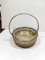 GÜMÜŞ KAPLAMA ESKİ PİRİNÇ ŞEKERLİK