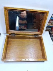 DR17---AYNALI ESKİ AHŞAP KUTU