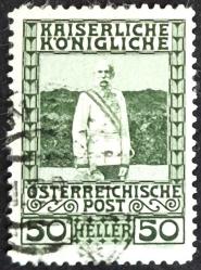 +++ AVUSTURYA İMPARATOR FRANZ JOSEPH      1908   50H    - DAMGALI - Errizevi
