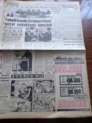 Vatan Gazetesi - Turkish Newspaper - 2 Haziran 1962 - bir saldırı karşısında benim hikayem yazan Şevket Süreyya Aydemir Başmakale - Cemal Gürsel Parti liderleri ile anlaştı - İsmet İnönü tekrar Başbakan oluyor - üçlü koalisyon muhtemel - 25 milletvekili daha Cumhuriyetçi Köylü Millet Partisinden istifa etti - Eskişehir'de facia bir jet seyircilerin önünde infilak etti 4 ölü 41 yaralı var - Dil Bayramı Karaman'da kutlanıyor - Eichman asıldı - Genelkurmay Başkanı Orgeneral Cevdet Sunay'a göre demokratik rejim bizde de yaşayacak - Ortak Pazar ve Türk İş yazan Fethi Naci - Yahudi Kasabı Eichman ölümü gayet soğukkanlılıkla karşıladı fotoğraf - dışarıdaki işçilerimiz yazan Oktay Akbal - Makarios Kennedy ile görüşecek - Üç perdelik cinayet yazan agatha christie çeviren Ülkü Tamer Yazı Dizisi - İstanbul Ankara Radyosu Programı - İtalyan futbolcularına şarap yasak edildi - Şili Dünya kupası'ndan yeni haberler - Brezilya forveti Garrincha Didi Pele Vava Zagalo foto - Hakkı Yeten rakipsiz kaldı