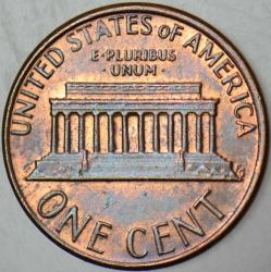 AMERİKA BİRLEŞİK DEVLETLERİ 1 CENT 1980 LINCOLN MEMORIAL CENT. 19 mm ÇİLALTI