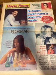 HAFTA SONU GAZETESİ DOĞUM GÜNÜ HEDİYESİ  ( Turkish Newspaper ) - 20 EKİM 1978 -TAM TAKIM 12 SAYFADIR -Canan Özbek-Prenses Banu-Bülent Ersoy-Türkan Şoray-Necla Nazır-Kadir İnanır-Selçuk Ural-Ayhan Işık-Tülay Karaca-Yeliz-Nesrin Topkapı-Akın Uğurlu-Nerke Karabekir-Ferdi Tayfur-Nüket Duru-Prenses Caroline-İrfan Dadaş-Medina Mercouri-Ümit Dadaş-Müjde Ar-Canan Özbaş-Emel Sayın-Cüneyt Arkın-Sevda Ün-Memduh Ün-Sevda Ün’ün kızı Çiğdem Ün-Tarık Akan-Müjgan Güneş-Ayla Algan-Nihican Güneş-Elvan Sevil-Recep Kaymak-Cüneyt Türel-Son ümit Rusya’da Türkan Şoray’ın el titremelerine çare bulunamıyor-Çay fincanını bile ancak iki eliyle tutabiliyor-Evden çıkarken çok heyecanlıydı-Film çalışmaları biter bitmez tedavi başlayacak-Necla Nazır’ın mutluluğunu yıkan garip olay-Bu kadın Kadir İnanır’a büyü mü yaptı-Son günlerin en büyük dedikodusu-Sosyete terzisinin kızı Selçuk Ural’ın eski eşi-Kızlık raporu kısmetini açtı-Yeliz için zor karar-Bütçe doğrultan tıraş-Benimle çalışın dişlerinizi bedava yaptırın-Anka