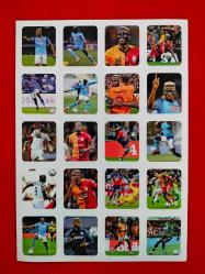 Futbolcu Etiketleri Victor Osimhen - 20 Adet Sticker Set - Galatasaray, Napoli, Lille FC, Nijerya