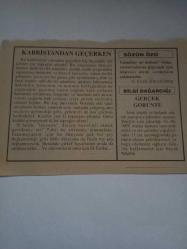 22 Mart 1995-Orijinal Takvim Yaprağı-Doğum Günü-Söz,Nişan,Nikâh,Düğün ve Önemli Günler Hediyesi-Fatih Hak ve Hizmet Vakfı-Ayet/Hadis(taha:132)-Kabristandan Geçerken-N.Fazıl Kısakürek-Gerçek Görüntü
