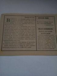 25 Mart 1995-Orijinal Takvim Yaprağı-Doğum Günü-Söz,Nişan,Nikâh,Düğün ve Önemli Günler Hediyesi-Fatih Hak ve Hizmet Vakfı-Ayet/Hadis(Maide:73)-(Dünden Devam)-F.Şahsuvar-Papağan Nasıl konuşur