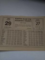 29 Mart 1995-Orijinal Takvim Yaprağı-Doğum Günü-Söz,Nişan,Nikâh,Düğün ve Önemli Günler Hediyesi-Fatih Hak ve Hizmet Vakfı-Ayet/Hadis(Tirmizi)-Kalbimizin Dostu E Vitamini-Hz. Ebubekir(R.A.)-Güçlü ve Rahat
