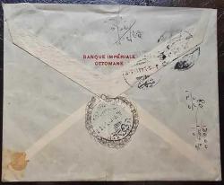 1919 SULTAN VAHDETTİNİN CÜLUSU 60P + 10P + 10P  (80 PARA) PULLU,  ARKA YÜZÜNDE VARIŞ DAMGASI DA OLAN POSTADAN GEÇMİŞ, İSTANBUL - ŞEHİR İÇİ KULLANIM ZARF.