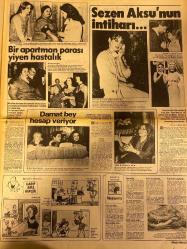 HAFTA SONU GAZETESİ DOĞUM GÜNÜ HEDİYESİ  ( Turkish Newspaper ) - 24 KASIM 1978 -TAM TAKIM 12 SAYFADIR -Zerrin eğeliler-Erhan Tünay-Tuto Karaca-Cengiz Polatkan-Tarık Akan-İrina-Türkan Şoray-Gönül Kutlu-Engin Ali Kemal-Necla Nazır-Ayşe Mine-Kadir İnanır-Füsun Önal-Hülya Tuğlu-Fatma Girik-Sevim Tuna-Sevda Karaca-Sezen Aksu-Adnan Şenses-Güzide Kasacı-Perran Şensoy-Cüneyt Arkın-Elia Kazan-Filiz Akın-Bülent Ersoy-Fatoş Taner-Nilgün Atılgan-Nihat Ziyalan-Gülriz Sururi-Engin Cezzar-Tarık Akan’ın Moskova’daki gizli sevgilisi-Güzel İrina ben hayatımda böyle erkek tanımadım diyor-İrina Türkan Şoray’a kendini çok yakın buldu-Avrupalı yıldızların paylaşamadıkları erkek-Milli Takım kampında ikinci skandal-Engin’den sonra Ali Kemal-Yeni olayın yeni kahramanı ve dertli eşi-Bir aşk transferi-Mutluluğu küllerin arasında bulduk-F.B. Elif Pektaş’ın şans yolunu açtı-Vatan kurtaran aslan-Allah beni Fatma Girik’ten korudu-Bir apartman parası yiyen hastalık-Sezen Aksu’nun intiharı-Damat bey hesap veriyor-İkin
