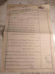 Çok Nadir: Osmanlıca Türk Hava Yolları Belgesi - Merkezi Savcılık Onaylı Arka Yüz!