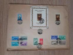 1953 İSTANBUL'UN FETHİ'NİN 500. YILDÖNÜMÜ HATIRA BLOĞU VE TAM SERİ İLK GÜN DAMGALI