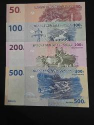 KONGO 2013-22 YILLARI 50-100-200-500 FRANK ÇİL