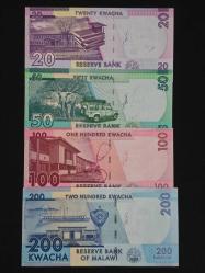 MALAWİ 2020-21 YILLARI 20-50-100-200 KWACHA ÇİL