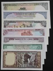 LÜBNAN 1980-1988 YILLARI 1-5-10-25-50-100-250 LİVRE ÇİL