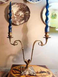 Antika Pirinç Şamdan