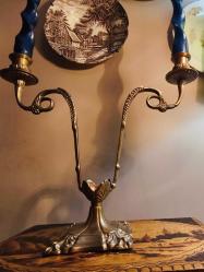 Antika Pirinç Şamdan