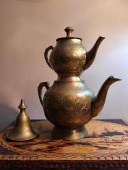 Antika Pirinç Demlik