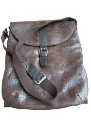 Benetton deri evrak postacı çantası