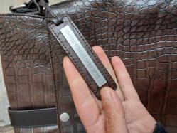 Benetton deri evrak postacı çantası