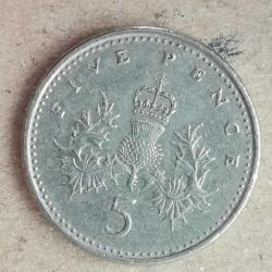 İNGİLTERE  1991   5 PENCE