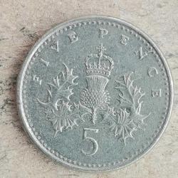 İNGİLTERE  1990   5 PENCE