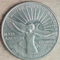 AMERİKA  2022  P ÇEYREK DOLAR  25 CENT HATIRA Amerikan Kadınları - Maya Angelou