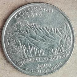 AMERİKA  2006 D   25 CENT  ÇEYREK DOLAR  HATIRA  50 Eyalet Çeyreklikleri - COLORADO