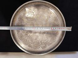 LOT.8 » Efsane Pirinç Üzeri Gümüş Tepsi