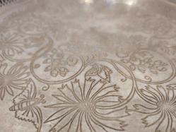 Efsane Pirinç Üzeri Gümüş Tepsi