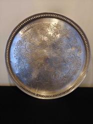 Efsane Pirinç Üzeri Gümüş Tepsi