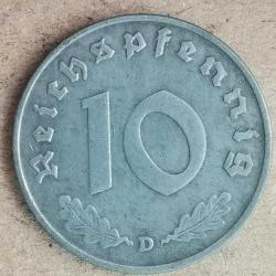 NAZİ ALMANYASI  1942 D   10   PFENNIG