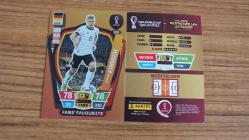2022 Panini World Cup Qatar Joshua Kimmich FANS / Fans’ Favourite Kart No:308