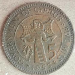KIBRIS  1955   5  MİL