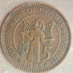 KIBRIS  1955   5  MİL