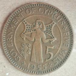KIBRIS  1955  5 MİL